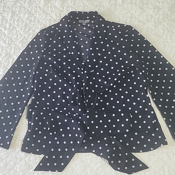 Casting L.A Small Bell Sleeve Wrap Blouse - Picture 1 of 15